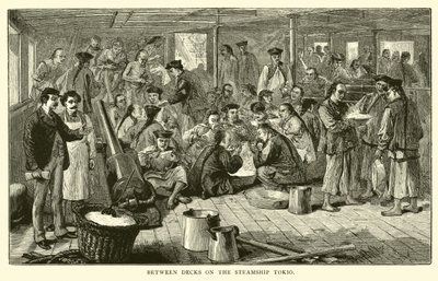 Between Decks on the Steamship Tokio by American School